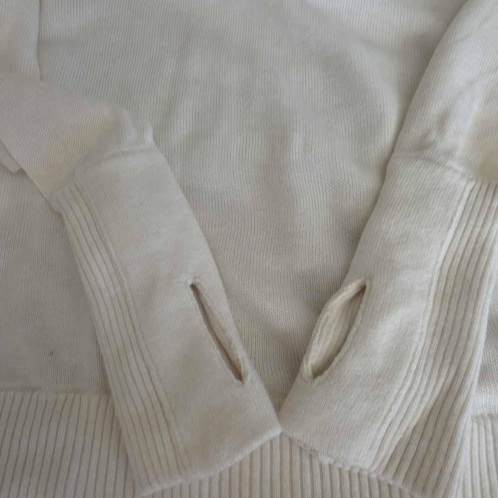 Lululemon Unity PulloverHeathered White /Ivory 4-6 - image 14